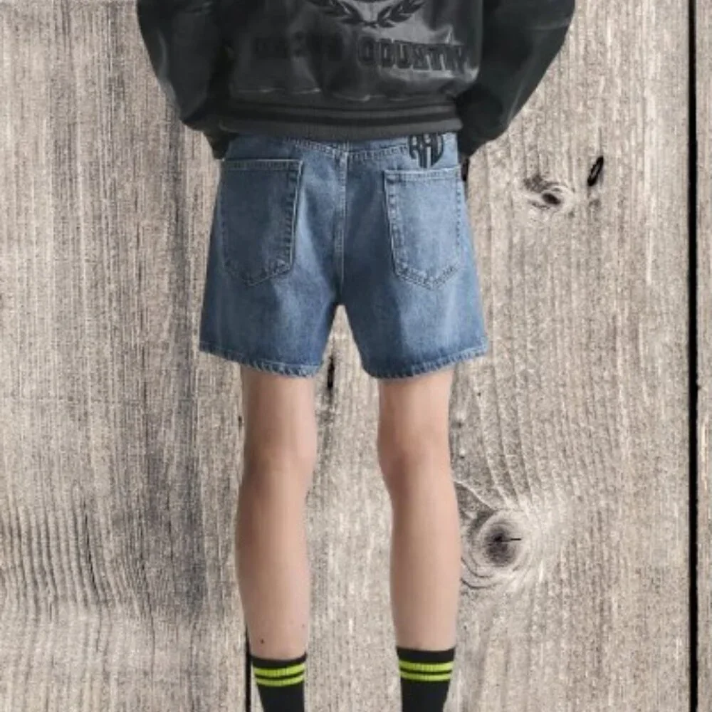 Zara RHUDE Denim Shorts logo SIZE  42